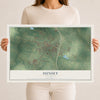 Map of Sunset, Louisiana, 12 x 18 inch unframed archival matte print