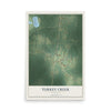 Map of Turkey Creek, Louisiana, 12 x 18 inch unframed archival matte print