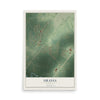 Map of Urania, Louisiana, 12 x 18 inch unframed archival matte print