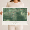 Map of Walker, Louisiana, 12 x 18 inch unframed archival matte print