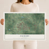 Map of Zachary, Louisiana, 12 x 18 inch unframed archival matte print