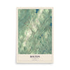 Map of Bolton, Massachusetts, 12 x 18 inch unframed archival matte print