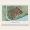 Cambridgeport, Massachusetts map print, the full design