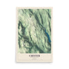 Map of Chester, Massachusetts, 12 x 18 inch unframed archival matte print