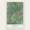 Devens, Massachusetts map print, the full design