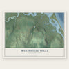 Marshfield Hills, Massachusetts map print, the full design