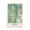 Map of Monson, Massachusetts, 12 x 18 inch unframed archival matte print