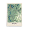 Map of Montague, Massachusetts, 12 x 18 inch unframed archival matte print