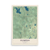 Map of Plympton, Massachusetts, 12 x 18 inch unframed archival matte print