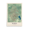 Map of Reading, Massachusetts, 12 x 18 inch unframed archival matte print