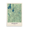 Map of Rochester, Massachusetts, 12 x 18 inch unframed archival matte print