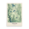 Map of Tolland, Massachusetts, 12 x 18 inch unframed archival matte print