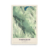 Map of Tyringham, Massachusetts, 12 x 18 inch unframed archival matte print