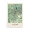 Map of Walpole, Massachusetts, 12 x 18 inch unframed archival matte print
