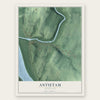 Antietam, Maryland map print, the full design
