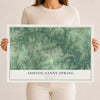 Map of Ashton-Sandy Spring, Maryland, 12 x 18 inch unframed archival matte print