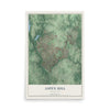 Map of Aspen Hill, Maryland, 12 x 18 inch unframed archival matte print