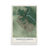 Map of Armistead Gardens, Maryland, 12 x 18 inch unframed archival matte print