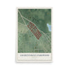 Map of Auchentoroly-Parkwood, Maryland, 12 x 18 inch unframed archival matte print