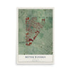 Map of Better Waverly, Maryland, 12 x 18 inch unframed archival matte print