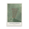 Map of Callaway-Garrison, Maryland, 12 x 18 inch unframed archival matte print