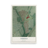 Map of Cedonia, Maryland, 12 x 18 inch unframed archival matte print