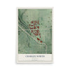 Map of Charles North, Maryland, 12 x 18 inch unframed archival matte print