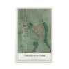 Map of Chinquapin Park, Maryland, 12 x 18 inch unframed archival matte print