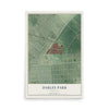 Map of Darley Park, Maryland, 12 x 18 inch unframed archival matte print
