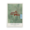 Map of Downtown West, Maryland, 12 x 18 inch unframed archival matte print
