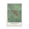 Map of Druid Heights, Maryland, 12 x 18 inch unframed archival matte print