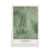 Map of Eastwood, Maryland, 12 x 18 inch unframed archival matte print