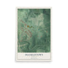 Map of Franklintown, Maryland, 12 x 18 inch unframed archival matte print