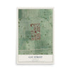 Map of Gay Street, Maryland, 12 x 18 inch unframed archival matte print