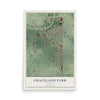 Map of Graceland Park, Maryland, 12 x 18 inch unframed archival matte print