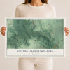 Map of Gwynns Falls-Leakin Park, Maryland, 12 x 18 inch unframed archival matte print