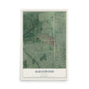 Map of Kernewood, Maryland, 12 x 18 inch unframed archival matte print