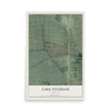 Map of Lake Evesham, Maryland, 12 x 18 inch unframed archival matte print