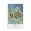 Map of Locust Point, Maryland, 12 x 18 inch unframed archival matte print