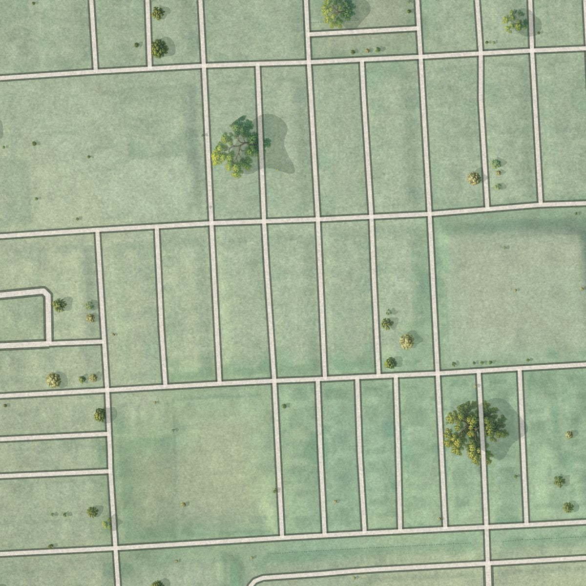 Second close-up of the map of Madison-Eastend, Maryland print showing more streets and buildings
