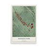 Map of Madison Park, Maryland, 12 x 18 inch unframed archival matte print