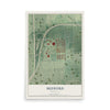 Map of Medford, Maryland, 12 x 18 inch unframed archival matte print