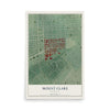 Map of Mount Clare, Maryland, 12 x 18 inch unframed archival matte print