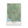 Map of Perkins, Maryland, 12 x 18 inch unframed archival matte print