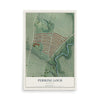 Map of Perring Loch, Maryland, 12 x 18 inch unframed archival matte print