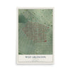 Map of West Arlington, Maryland, 12 x 18 inch unframed archival matte print