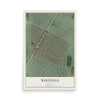 Map of Westfield, Maryland, 12 x 18 inch unframed archival matte print