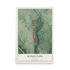 Map of Wyman Park, Maryland, 12 x 18 inch unframed archival matte print