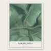 Barrelville, Maryland map print, the full design