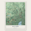 Bay View, Maryland map print, the full design